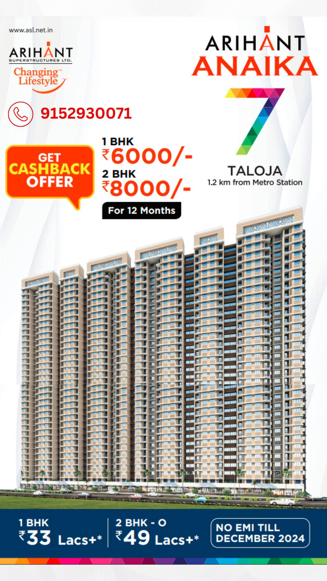 Arihant ANAIKA Taloja Price